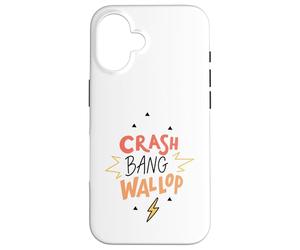 Crash Bang Wallop Lightning Laugh Logo Phrase Print Case for iPhone 16