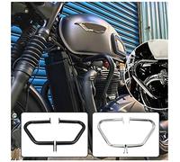 Crash Bars for Bonneville Bobber T100 T120 Street Twin Cup Thruxton 1200R 2017-2024 Speed Twin 900 2023-2025 Motorcycle Highway Engine Guard Bumper Frame Falling Protectors(Chrome)