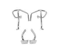 Crash Bars FOR GL1800 FOR GL 1800 FOR Goldwing 2021-2024 Highway Crash Protection Bar Side Box Protective Motorcycle Engine Guard Highway Pegs Bars(Chrome)