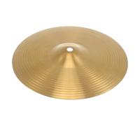 Crash Cymbal Brass Replacement for Drum Kit Practice Studio | Golden Finish, Smooth Surface, Single Piece Supply, Splash Position Use, Band Musicians and Music Students