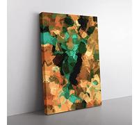 Crash In The Night Abstract Canvas Print for Living Room Bedroom Home Office Décor, Wall Art Picture Ready to Hang, 76x50 cm (30x20 Inch) CAN3020-V1022-CK-1724