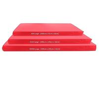 Crash Mat, Ultra Large Gym Mats, Landing, Tumbling, Critical Fall Height Tested to 3 Metres BS:EN1177 [Red, 3XL]