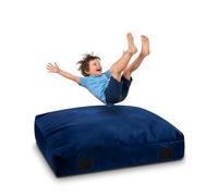 Crash Pads for Kids Sensory, Sensory Crash Pads for Autistic Children, Crash Pads Sensory,Soft Foam Landing Area for Sensory Input, Reading and Relaxation Seat Washable Cover (3 feet x 3 feet) Blue