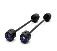 Crash Protector For Aprilia SL 750 For Shiver 2007-2014 For Dorsoduro 750 2007-2013 Front Rear Axle Fork Crash Sliders Motorcycle CNC Wheel Protector(BLUE)