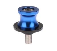Crash Protector Motorcycle Swing Arm Sliders M8 Swing Arm Slider Stand Screws Swingarm Spools Fit For Lifting Pin Screw Rear Sliders Swing Arm Covers(Blue)