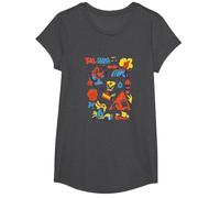 Crash Team Racing Tiki Group T-Shirt, Girls, Dark Heather Grey, X-Small