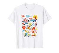 Crash Team Racing Tiki Group T-Shirt, Men, White, 3X-Large