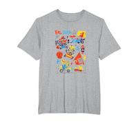 Crash Team Racing Tiki Group T-Shirt, Men's Big and Tall, Heather Grey, 2X Tall