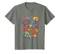 Crash Team Racing Tiki Group T-Shirt, Youth, Olive Heather, Small