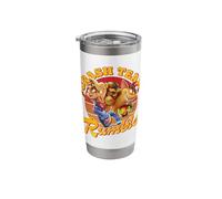 Crash Team Rumble Retro Crash & Coco Wumpa Fruit Sunset Stainless Steel Insulated Tumbler