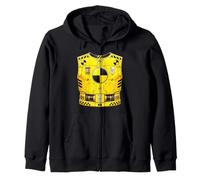 Crash Test Dummy Costume Halloween Zip Hoodie