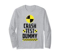 Crash Test Dummy Last Minute Costume Funny Halloween Long Sleeve T-Shirt