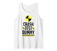 Crash Test Dummy Last Minute Costume Funny Halloween Tank Top