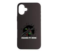 Crashed My Drone FPV Pilot Quadcopter Racing Case for iPhone 16 Plus