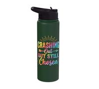 Crashing Out But Still Chosen Stainless Steel Insulated Water Bottle