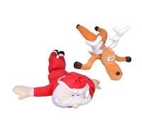 Crashing Santa/Reindeer Animated Funny Christmas Window Decorations Hilarious Xmases Gift Holiday Party Decorations Crashing Santa Animated