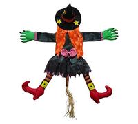 Crashing Witch Decoration - Hilarious Tree-Hugging Design, Strong Material, Lightweight Hanging Build | Funny Halloween for Yard Garden Lamppost Patio Trees Outdoor Party Decor