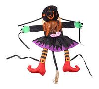 Crashing Witch Into Tree Witch Prop Holiday Party Decor for Outdoor Decoration Crashing Witch into Tree Props Outdoor Garden Yard Ornament