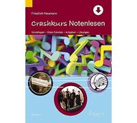 Crashkurs Notenlesen Neumann Book with Online material Grundlagen - Video-Tutori