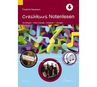 Crashkurs Notenlesen Neumann Book with Online material Grundlagen - Video-Tutori