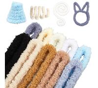 CRASPIRE 10 Colors 39.37inx15mm Extra Thick Pipe Cleaners for Crafts Soft Fuzzy Flurry Chenille Stems Chunky Jumbo Coral Fleece Fur Handmade DIY Arts Projects Christmas Plush Animal Creative Fun Decor
