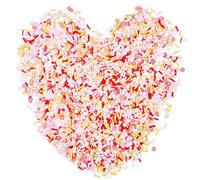CRASPIRE 100G Clay Nail Art Slices Polymer Clay Sprinkles Bulk Flat Round Star Snowflake Colorful Mixed Shaped Small Confetti Cabochons for Nail Art Phone Case Candy Cake DIY Making Decoration