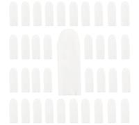 CRASPIRE 100Pcs Cotton Finger Cots Finger Toe Sleeves Fingertips Protector Cover Breathable Thumb Finger Tips Reusable Non Slip Comfortable Gloves Bandages Gauze for Work Kitchen Garden Cargo Work