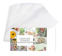 CRASPIRE 100Pcs Recipe Cards Protector 3.5*5inch Thick Clear Plastic Waterproof Reusable Sleeves Pockets Index Cards Covers Cookbook Sheet Page Protector for Kitchen Hotel Restaurant Culinary Lovers