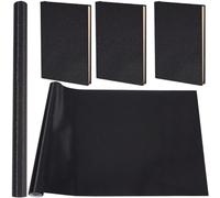 CRASPIRE 110 x 42cm Black Book Cloth for Book Binding Nylon Fabric Surface Paper Backed A4-A8 Red Color Bookcover Books Album Scrapbooking DIY Covering Protector Bookcloth Bookbinding Supplies