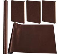 CRASPIRE 110 x 42cm Brown Book Cloth for Book Binding Nylon Fabric Surface Paper Backed A4-A8 Red Color Bookcover Books Album Scrapbooking DIY Covering Protector Bookcloth Bookbinding Supplies