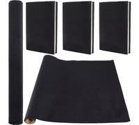 CRASPIRE 110x37cm Velvet Book Cloth for Book Binding Black Self Adhesive Surface Paper Backed Book Cover Books Album Scrapbooking DIY Covering Protector Bookcloth Bookbinding Supplies
