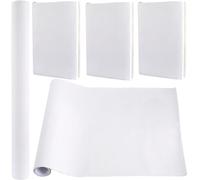 CRASPIRE 110x42cm Suede Book Cloth for Book Binding White Self Adhesive Fabric Surface Paper Backed Bookcover Books Album Scrapbooking Archival DIY Covering Protector Bookcloth Bookbinding Supplies