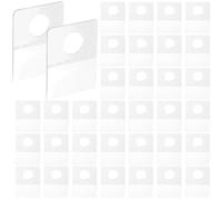 CRASPIRE 120pcs Hang Tabs Round Hole Clear Sticky Hanging Tabs Self Adhesive Hang Tabs Plastic Hang Tabs Hooks for Sale Items Hanging Store Retail Display Sale Items Products 1.02x1.3in