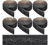 CRASPIRE 13.8mx4.5cm Peel and Stick Crown Molding Black 3D Self Adhesive Wallpaper Border Flexible Baseboard Trim Mirror Sticky Wall Edging Base Lines Foam for Hotel Home DIY Decor