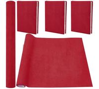 CRASPIRE 130 x 30cm Linen Book Cloth for Book Binding Fabric Surface Paper Backed Bookcover Books Album Scrapbooking Archival DIY Covering Protector Bookcloth Bookbinding Supplies Dark Red