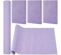 CRASPIRE 130 x 30cm Linen Book Cloth Lilac for Books Binding Fabric Surface Paper Backed Bookcover Densely Woven Cloth Books Album Scrapbooking Archival Covering Protector Bookbinding Supplies