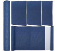 CRASPIRE 130 x 30cm Linen Book Cloth Sailor Blue for Book Binding A4-A8 Fabric Surface Paper Backed Bookcover Books Album Scrapbooking Archival DIY Covering Protector Bookcloth Bookbinding Supplies