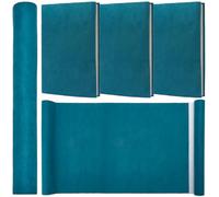 CRASPIRE 130 x 30cm Suede Book Cloth Teal Green for Book Binding A4-A8 Fabric Surface Paper Backed Bookcover Books Album Scrapbooking Archival DIY Covering Protector Bookcloth Bookbinding Supplies