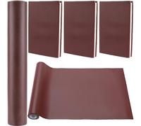 CRASPIRE 140x30cm Faux Leather Book Cloth Dark Red for A4-A8 Books Binding Smooth PU Surface Polyurethane Coated Non-Woven Base Covering Protector Bookcover Album Scrapbooking DIY