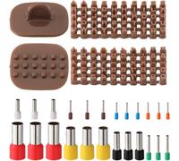 CRASPIRE 141Pcs Letter and Number Stamps 8 Size Cutters Dies Set Clay Cookie Initial Alphabets A-Z Symbol Kits Small Tools Press Embosser Cutter for Biscuit Pottery DIY Baking Ceramics Fondant