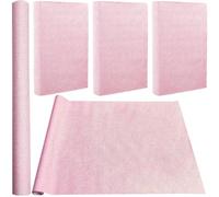 CRASPIRE 150 x 43cm Linen Book Cloth Pink for A3-A8 Books Binding Fabric Surface Paper Backed Bookcover Books Album Scrapbooking Archival DIY Covering Protector Bookcloth Bookbinding Supplies