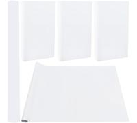 CRASPIRE 150 x 43cm Linen Book Cloth White for A3-A8 Books Binding Fabric Surface Paper Backed Bookcover Books Album Scrapbooking Archival DIY Covering Protector Bookcloth Bookbinding Supplies