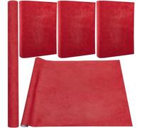 CRASPIRE 150 x 43cm Suede Book Cloth Red for A3-A8 Books Binding Fabric Surface Paper Backed Bookcover Books Album Scrapbooking Archival DIY Covering Protector Bookcloth Bookbinding Supplies