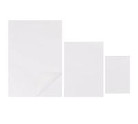 CRASPIRE 15Pcs Water Soluble Stabilizer Embroidery Fabric Paper 3 Size Dissoluble Printable Self Adhesive Wash Away Stick and Stitch Pattern A4-A5 for Print Draw Hand Machine Embroidery Sewing