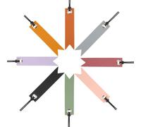 CRASPIRE 16Pcs 8 Colors Leather Bookmarks Personalized Genuine Handmade Leather Book Marks Pagemarkers with Tassel for Book Lovers Readers Writers Accessories Coffee Color Page Markers