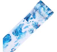 CRASPIRE 2.19Ydsx2.36In Blue Wave PET Tape Sea Ocean Summer Clear Flower Floral Journal Scrapbooking Decorative Stickers Original Vintage Diy Handbook Crafts Gift Wrap for Diary Art Planner Supplies