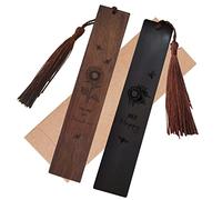 CRASPIRE 2 Colors Sunflower Wood Bookmark Wooden Carving Engraved Book Mark Gifts Tree of Life Bookmarks with Tassel Pendant or Book Lovers Teacher Students (Your are My Sunshine & Bee Happy)