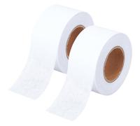 CRASPIRE 2 Roll Fusible Batting Seam Tape 1.5 Inch x 20 Yards White Iron on Hem Tape for Quilting, Sewing