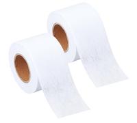 CRASPIRE 2 Roll Fusible Batting Seam Tape 1.97 Inch x 20 Yards Iron on Hem Tape White Seam Tape Fusible Batting Tape for Quilting Fusible Sheer Tape Hemming Tape for Art Quitting Batting Sewing