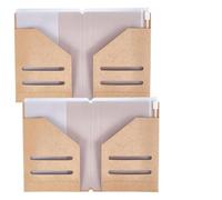 CRASPIRE 2 Sets 8.3x9 Travelers Notebook Accessories Kit Portable Kraft Paper Passport Holder Card Sleeve Transparent Pouch PVC File Folder Nylon Elastic Strap Organizer for TN Storage Accessory
